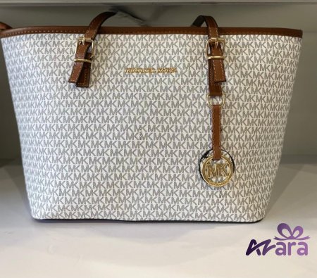 Michael Kors Tote Bag - بني