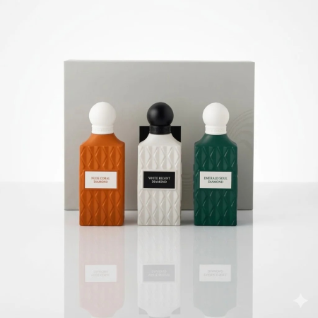 IBRAQ Grey Diamond perfume collection set by Ibrahim Al Qurashi