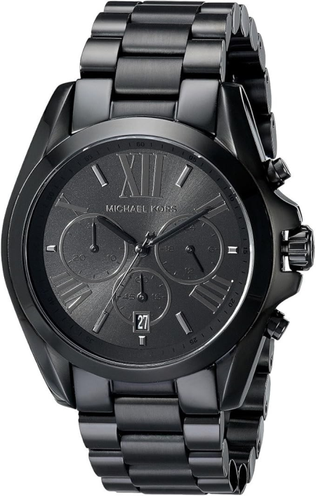 Bradshaw MK5550 All Black Michael Kors Chronograph Watch Ladies Men's Unisex