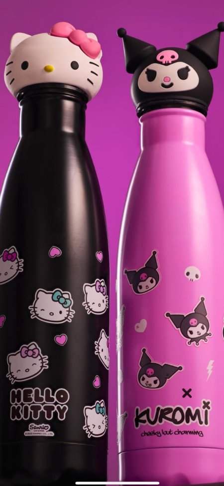 Hello Kitty + Kuromi - Stainless Steel Bottle