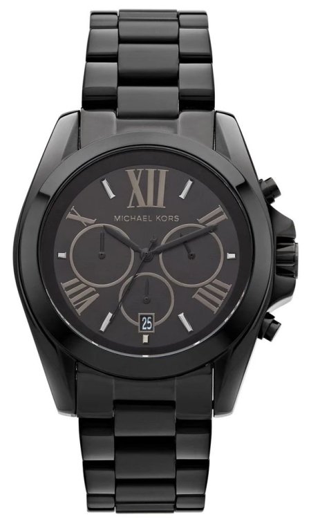 Black Michael Kors Bradshaw Chronograph Watch mk5550