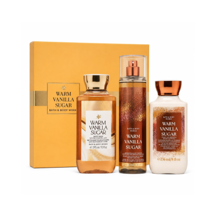 Bath & Body Works Warm Vanilla Sugar 3-Piece Gift Set